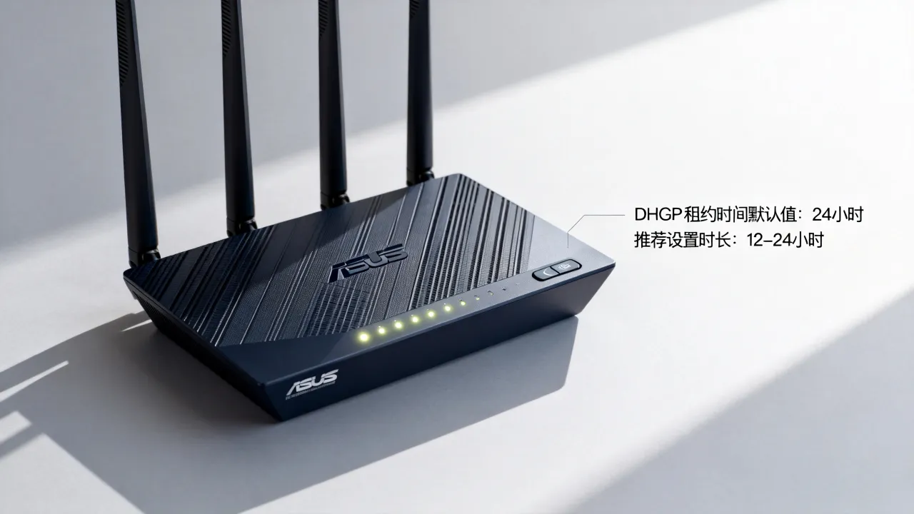 华硕路由器DHCP租约时间默认多久？默认租约时间设置多少合适