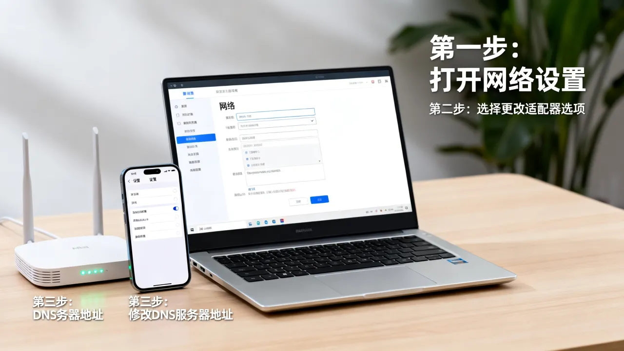 宽带更改服务器怎么操作？修改DNS服务器地址能提升网速吗？
