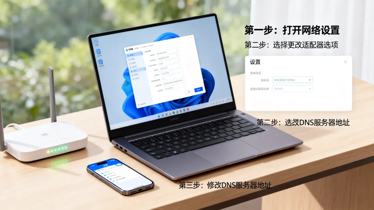 宽带更改服务器怎么操作？修改DNS服务器地址能提升网速吗？