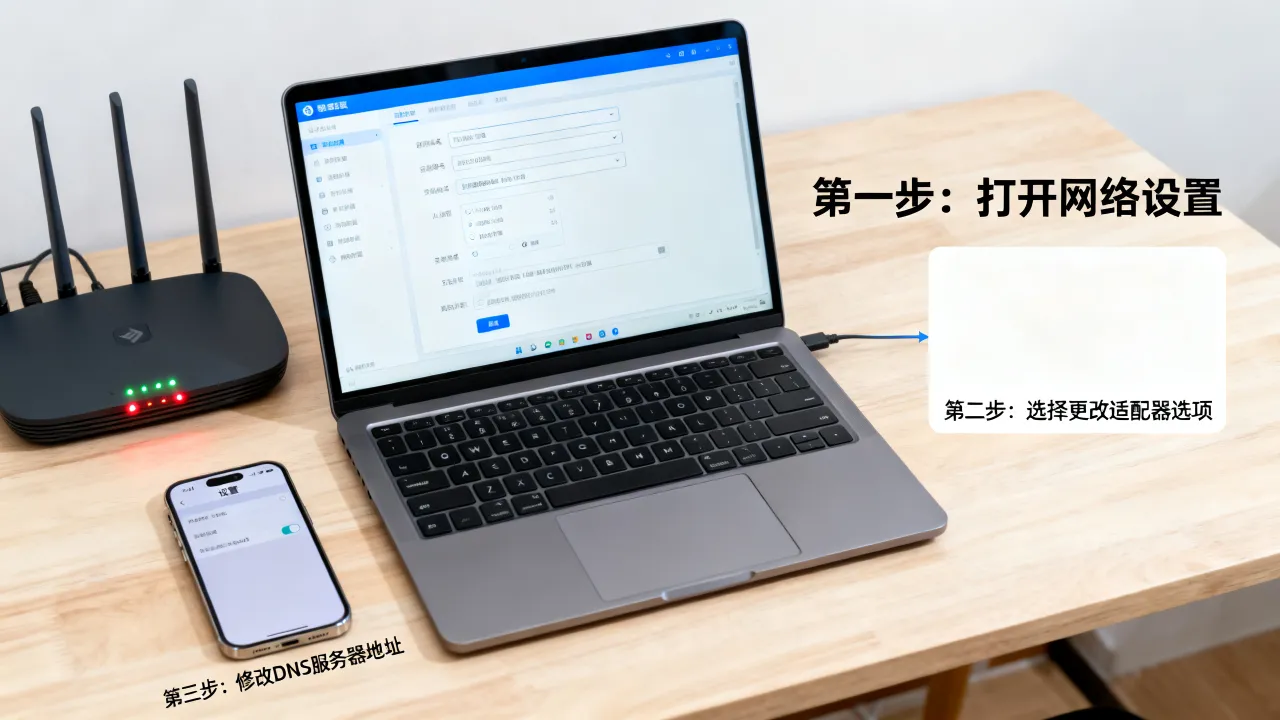 宽带更改服务器怎么操作？修改DNS服务器地址能提升网速吗？