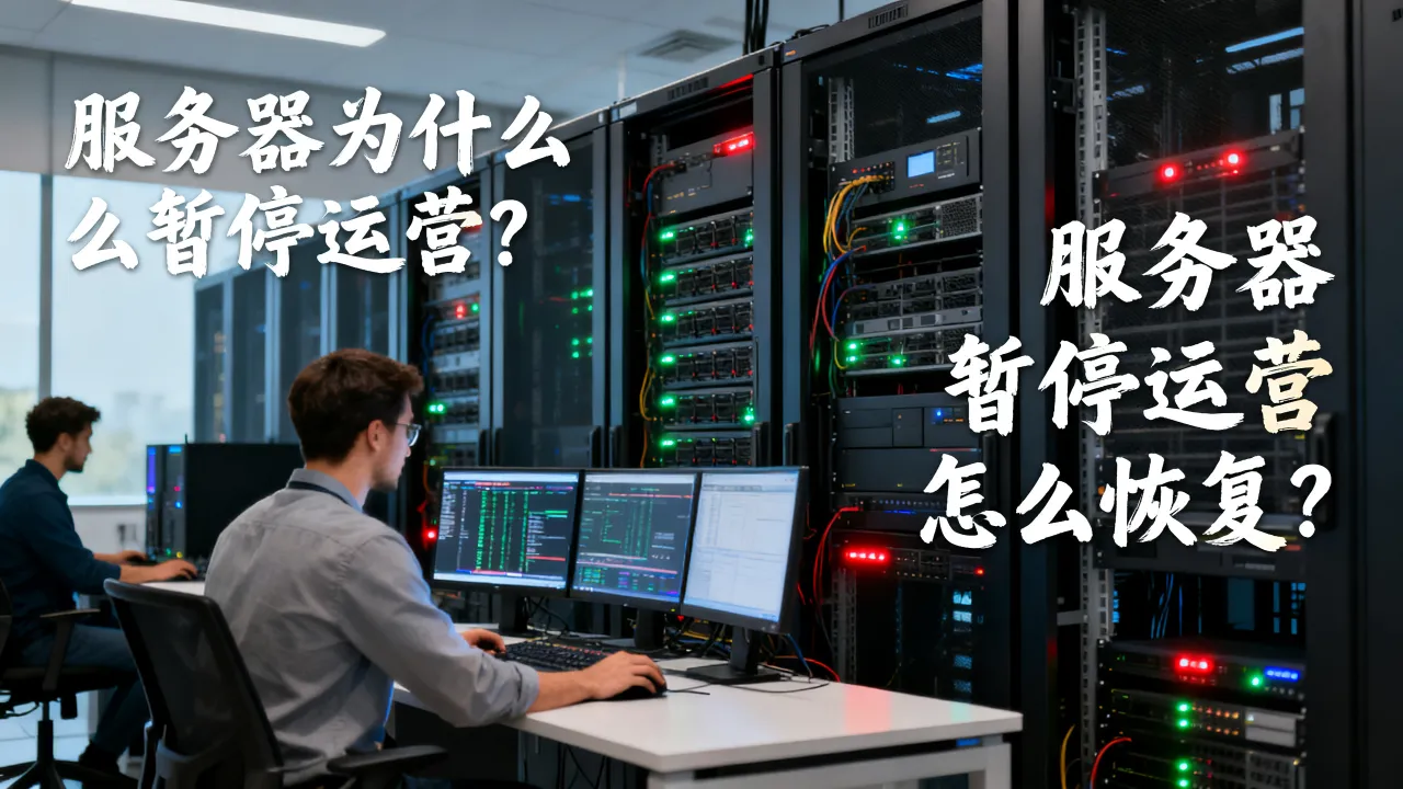 服务器为什么暂停运营？服务器暂停运营怎么恢复？