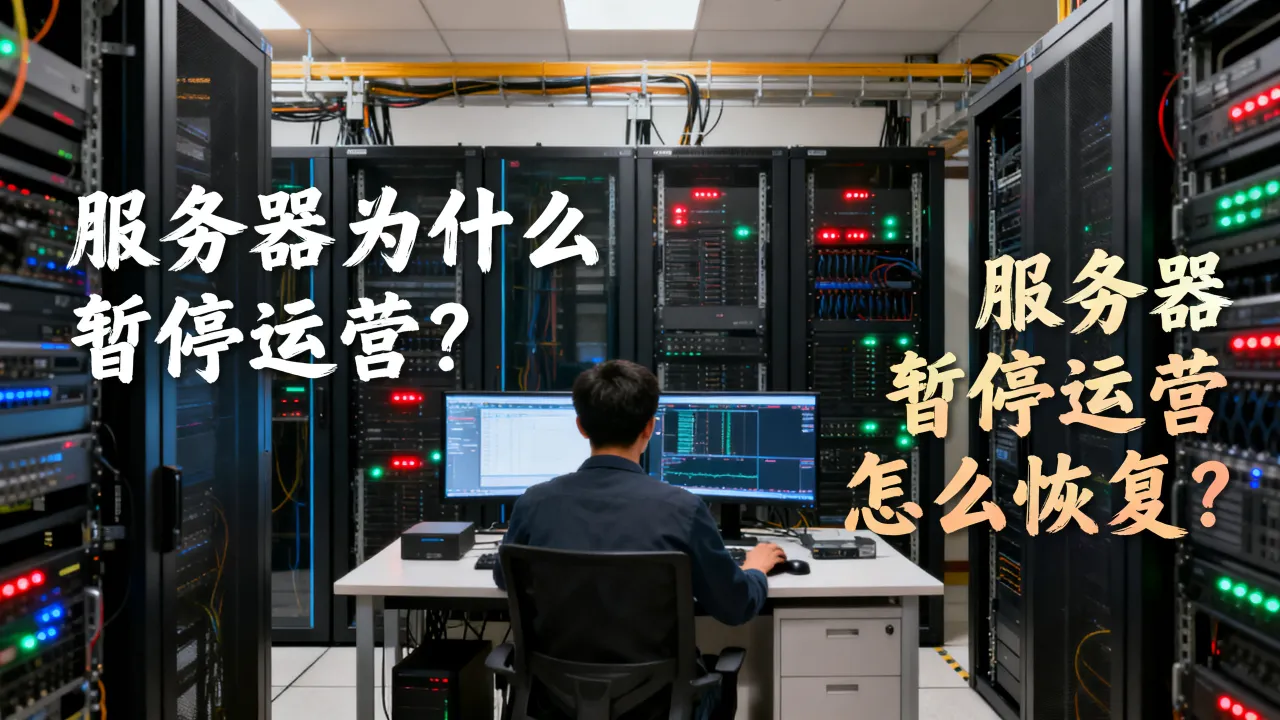 服务器为什么暂停运营？服务器暂停运营怎么恢复？