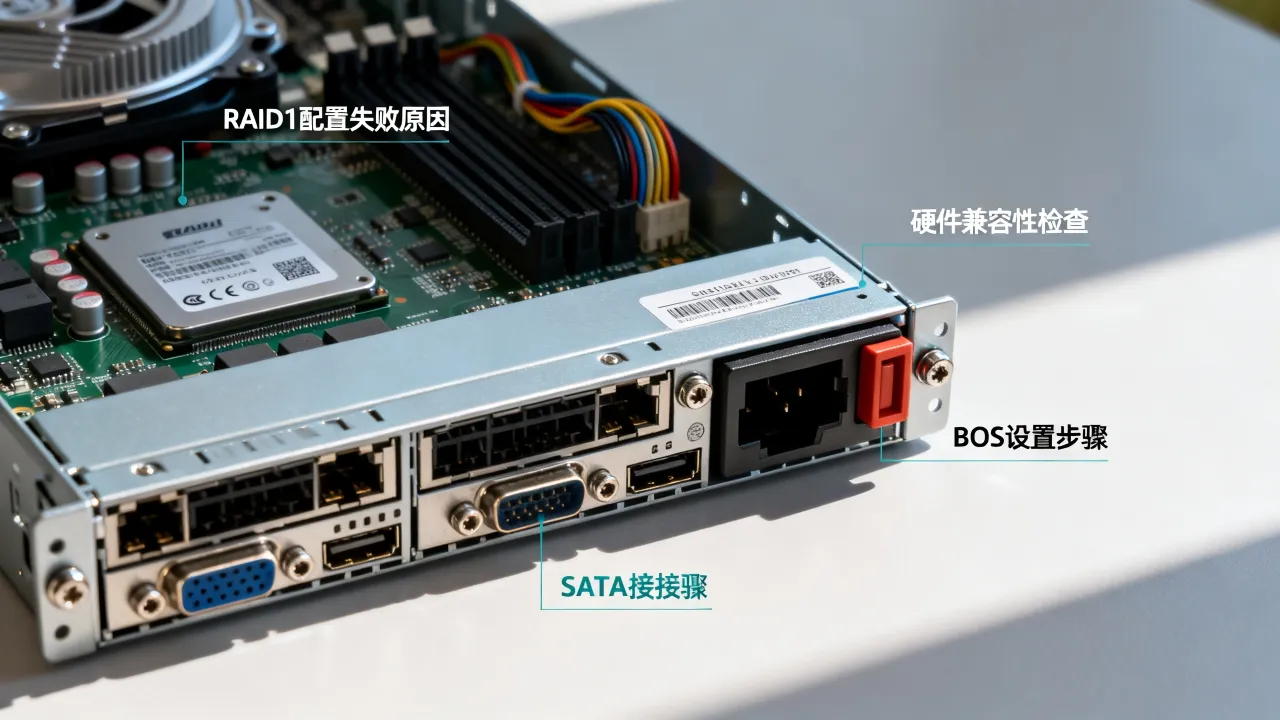 服务器为什么无法选择RAID1，RAID1无法创建怎么办