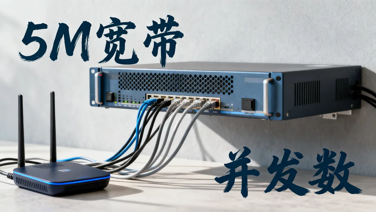 服务器5M宽带可以容纳多少人，5m带宽服务器支持多少并发？