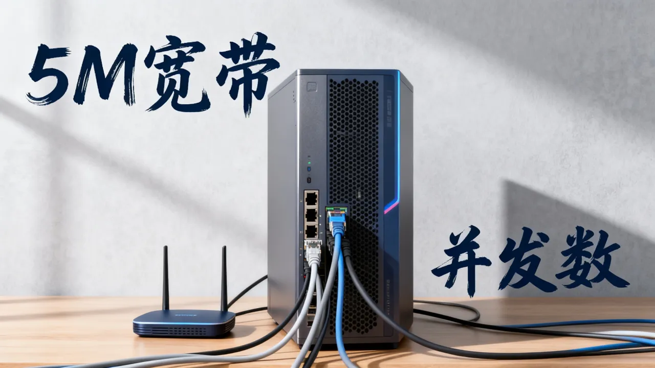 服务器5M宽带可以容纳多少人，5m带宽服务器支持多少并发？