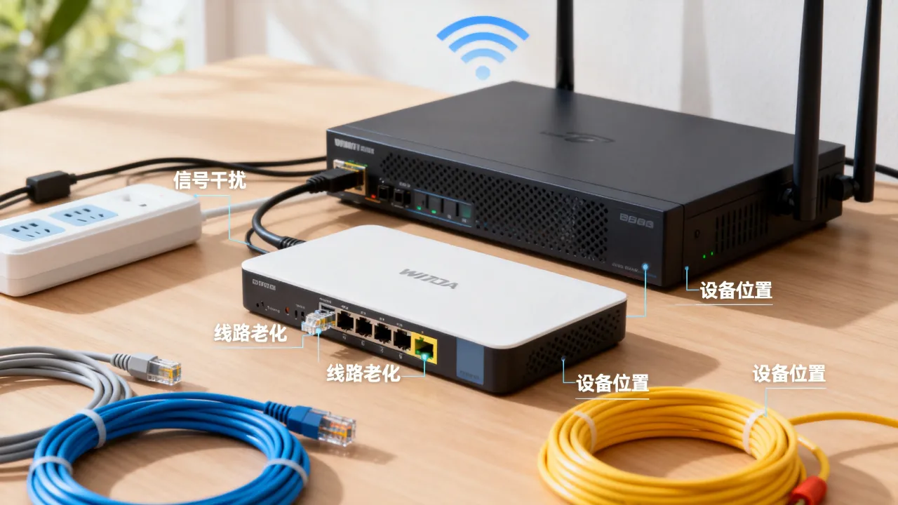 宽带服务器信号不稳定是什么原因导致的，怎么办