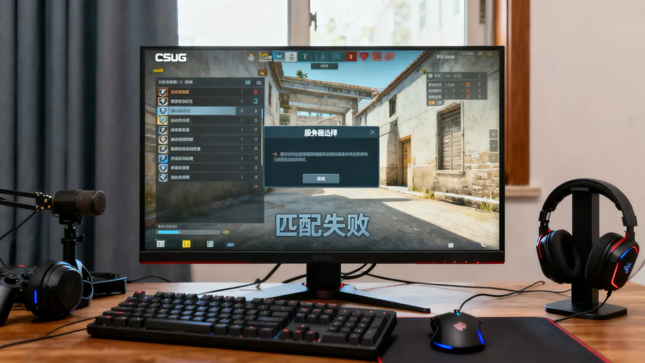 csgo进入为什么选不了服务器，进游戏无法匹配对战怎么办