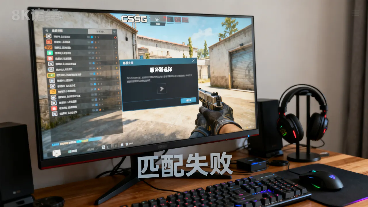 csgo进入为什么选不了服务器，进游戏无法匹配对战怎么办