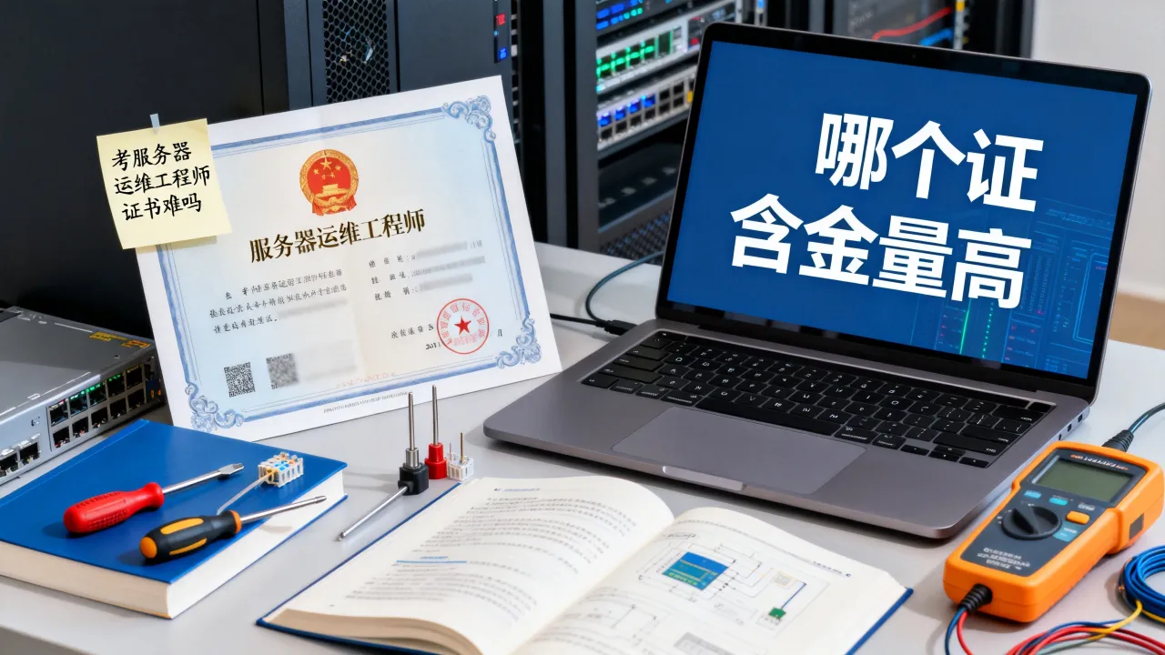 考服务器运维工程师证书难吗，哪个证含金量高