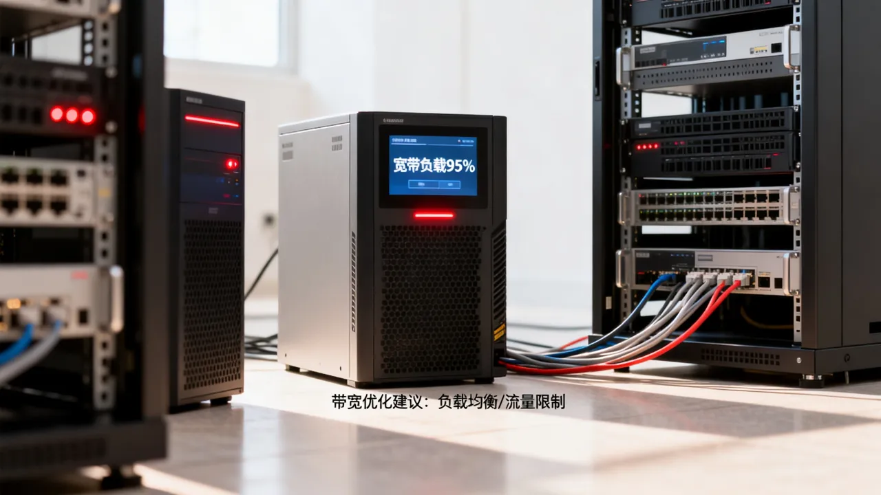 服务器宽带负载过高怎么办，带宽跑满如何解决