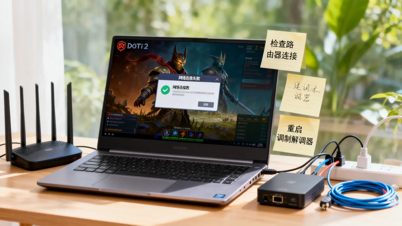 为什么dota2已断开与服务器连接，网络连接失败怎么办