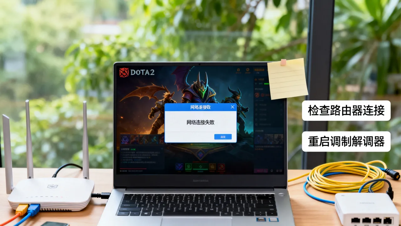 为什么dota2已断开与服务器连接，网络连接失败怎么办
