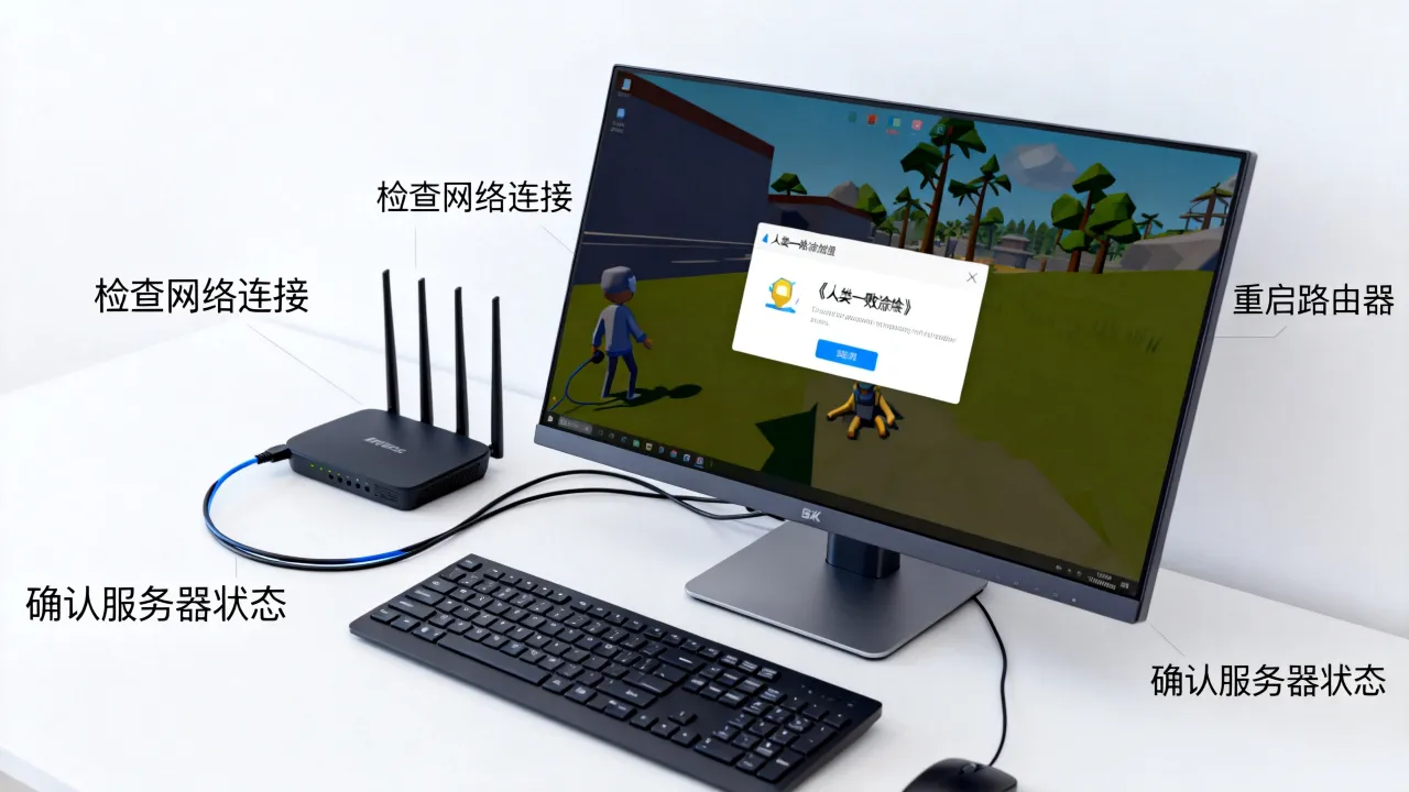 PC人类一败涂地为什么进不去服务器，一直连接失败怎么办