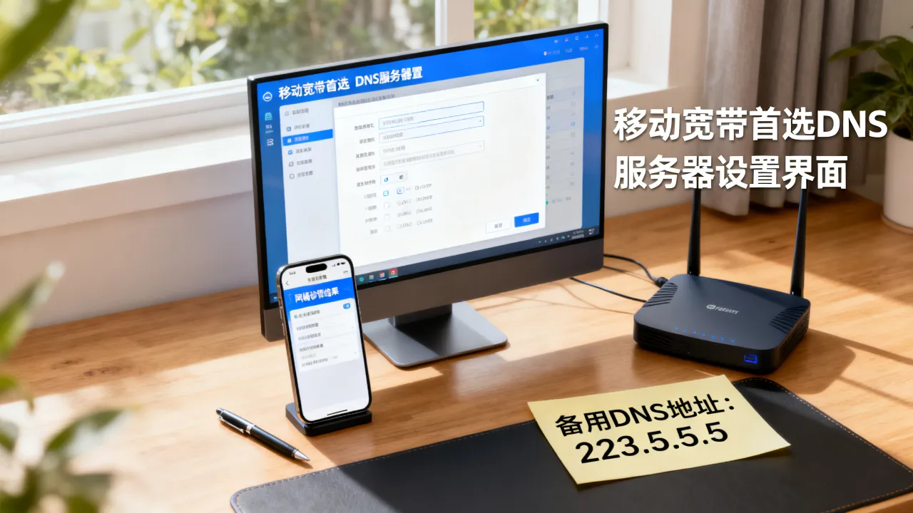 移动宽带首选DNS服务器错误怎么办，DNS错误怎么解决？