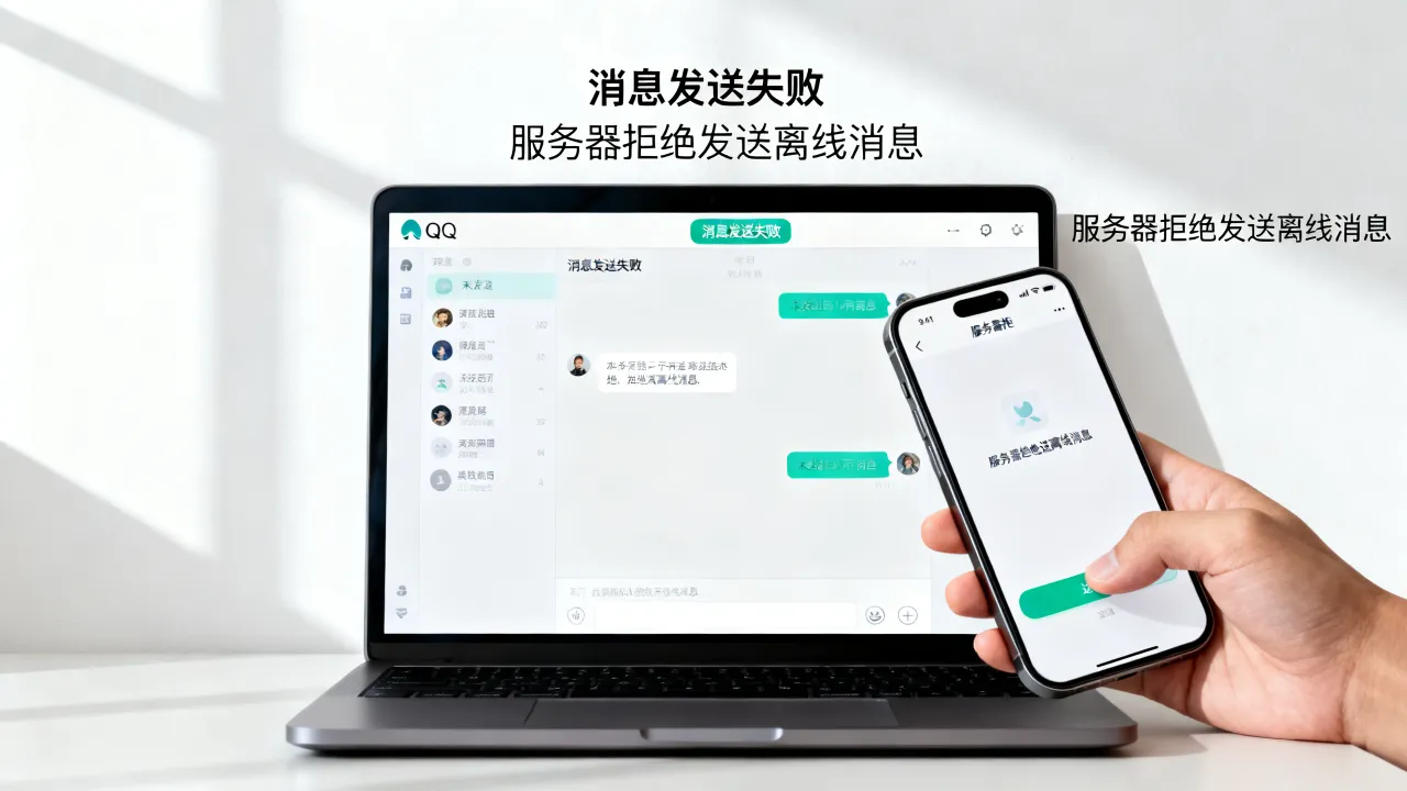 为什么QQ服务器拒绝发送离线，离线消息发送失败怎么办