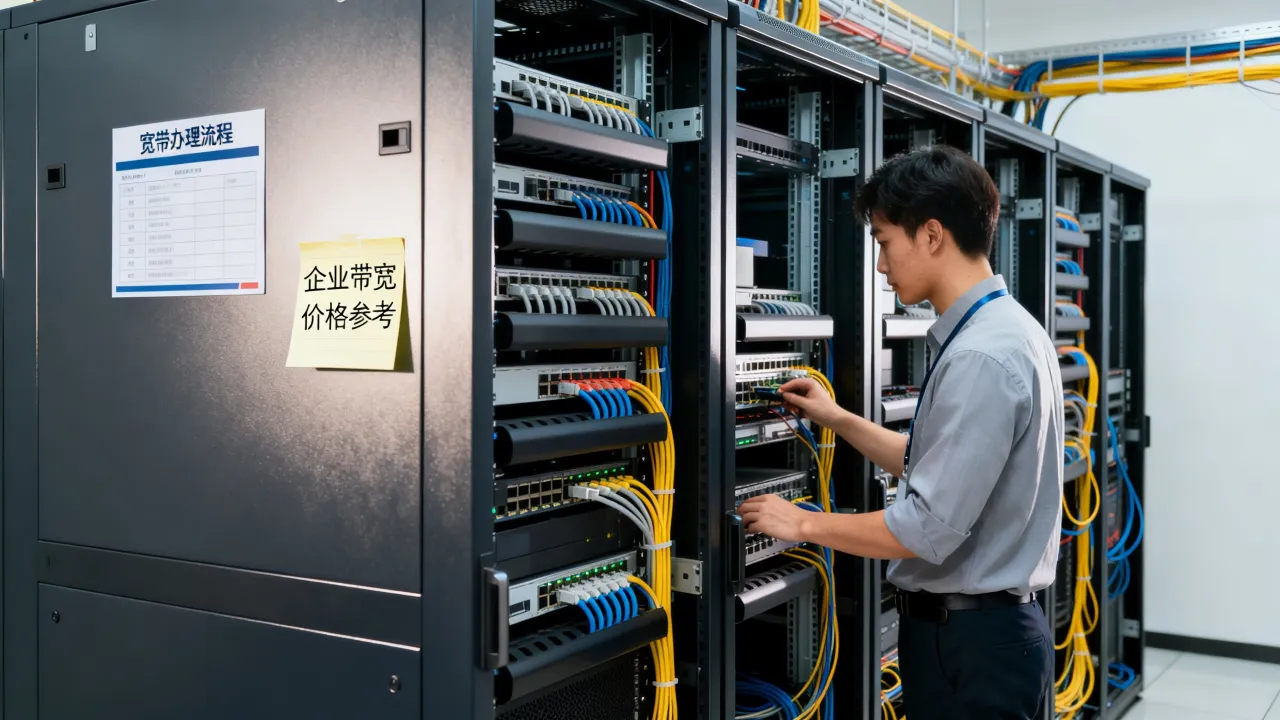 服务器机房宽带怎么办理？企业机房带宽价格多少