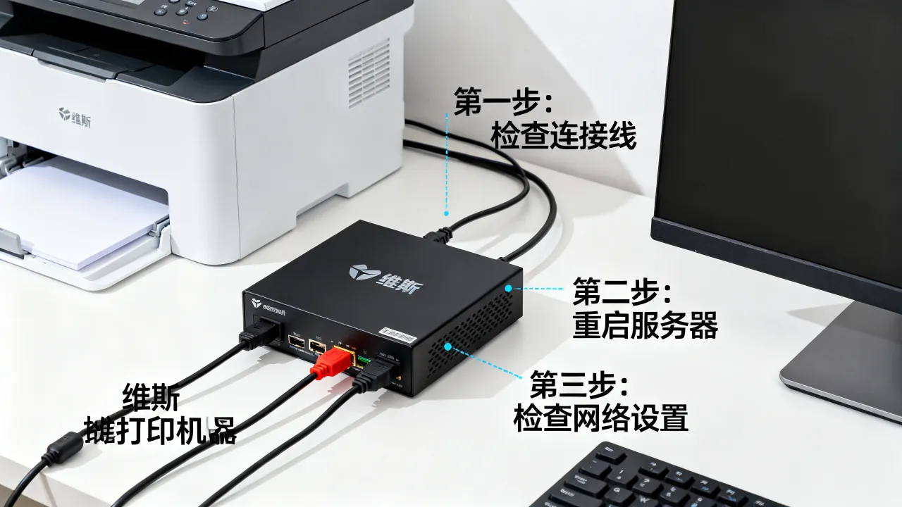 维斯打印机服务器怎么设置，维斯打印服务器连接不上怎么办