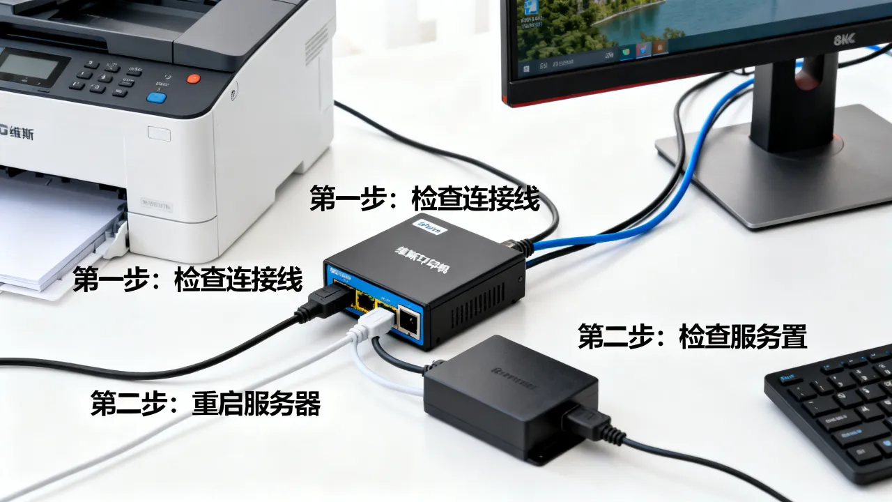 维斯打印机服务器怎么设置，维斯打印服务器连接不上怎么办
