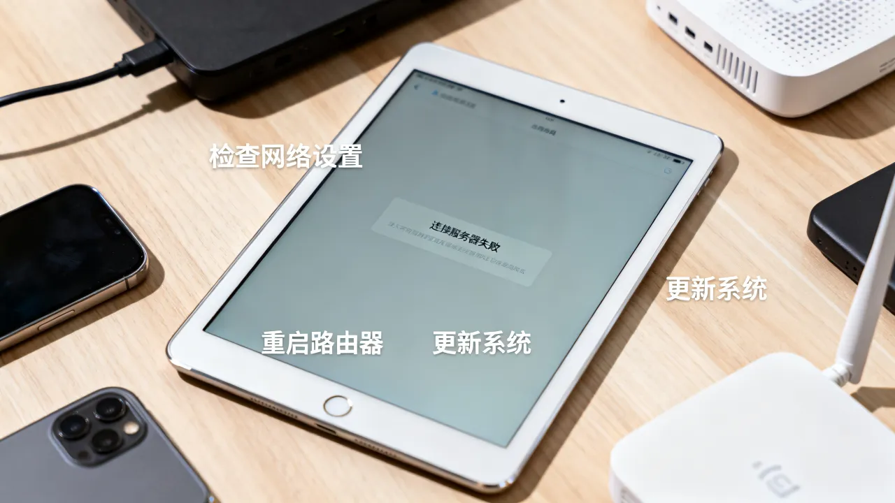 ipad为什么老显示连接服务器失败，如何解决