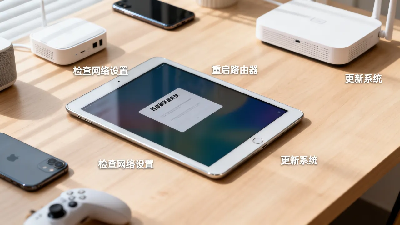 ipad为什么老显示连接服务器失败，如何解决