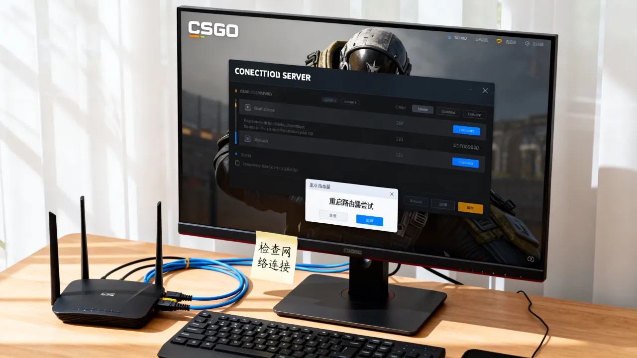 为什么我CSGO一直连接服务器，CSGO一直连接服务器怎么办