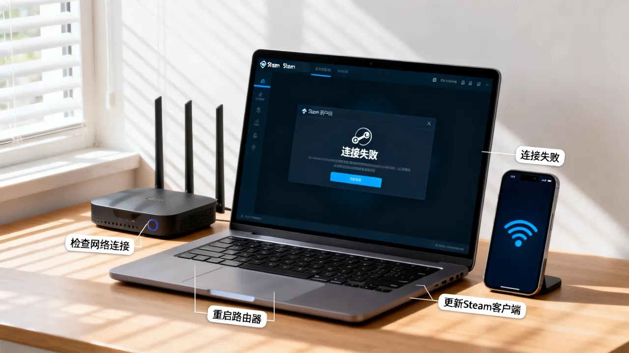 steme链接不上服务器为什么，Steam连接失败怎么解决