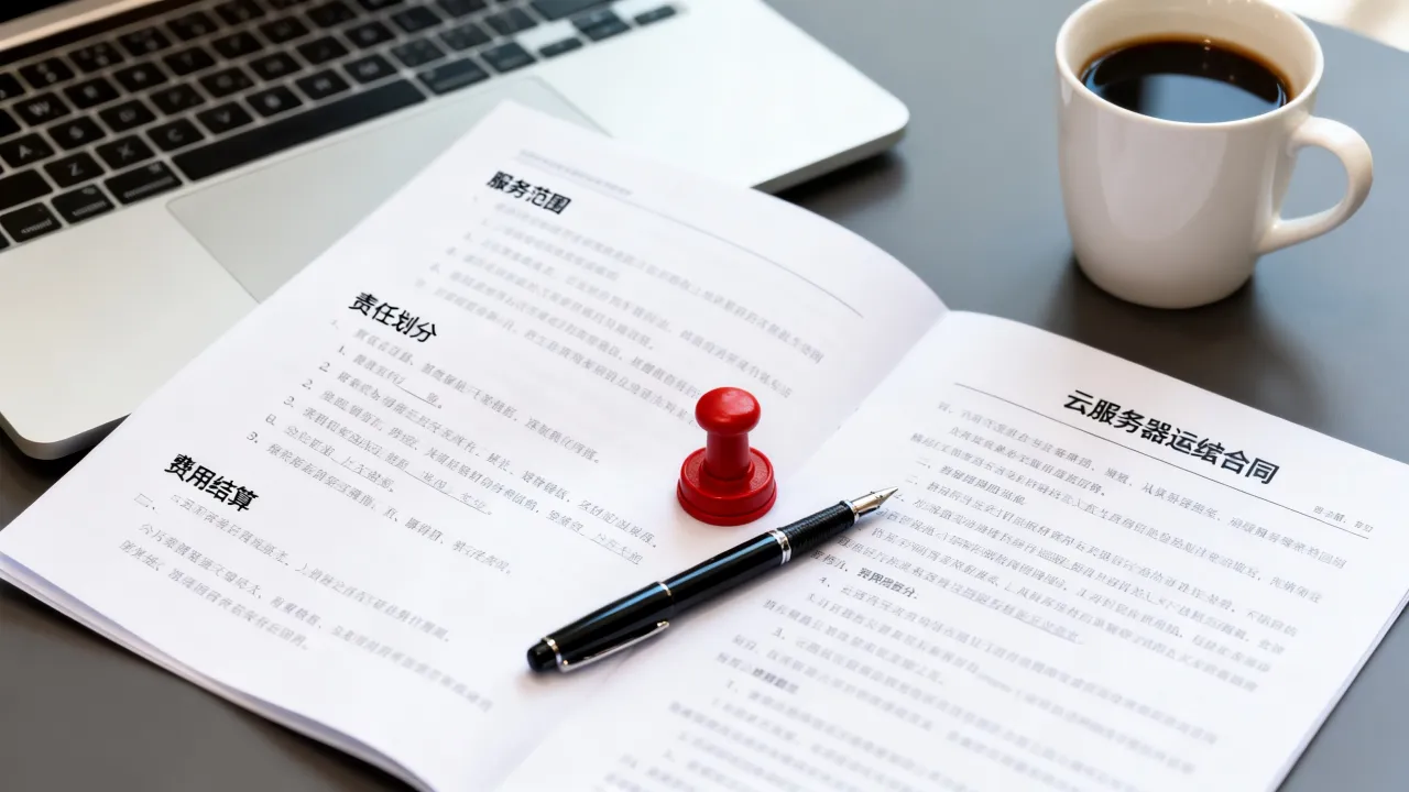 云服务器运维合同模板怎么写？包含哪些关键条款？