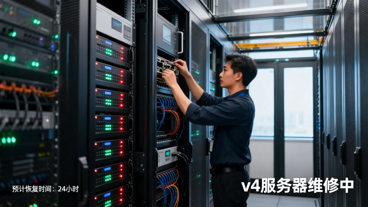 v4为什么进不去服务器维修中,服务器维修要多久恢复? v4为什么进不去服务器维修中,服务器维修要多久恢复?