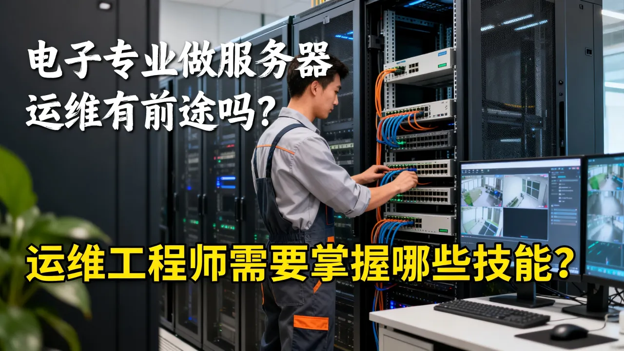 电子专业做服务器运维有前途吗？运维工程师需要掌握哪些技能？