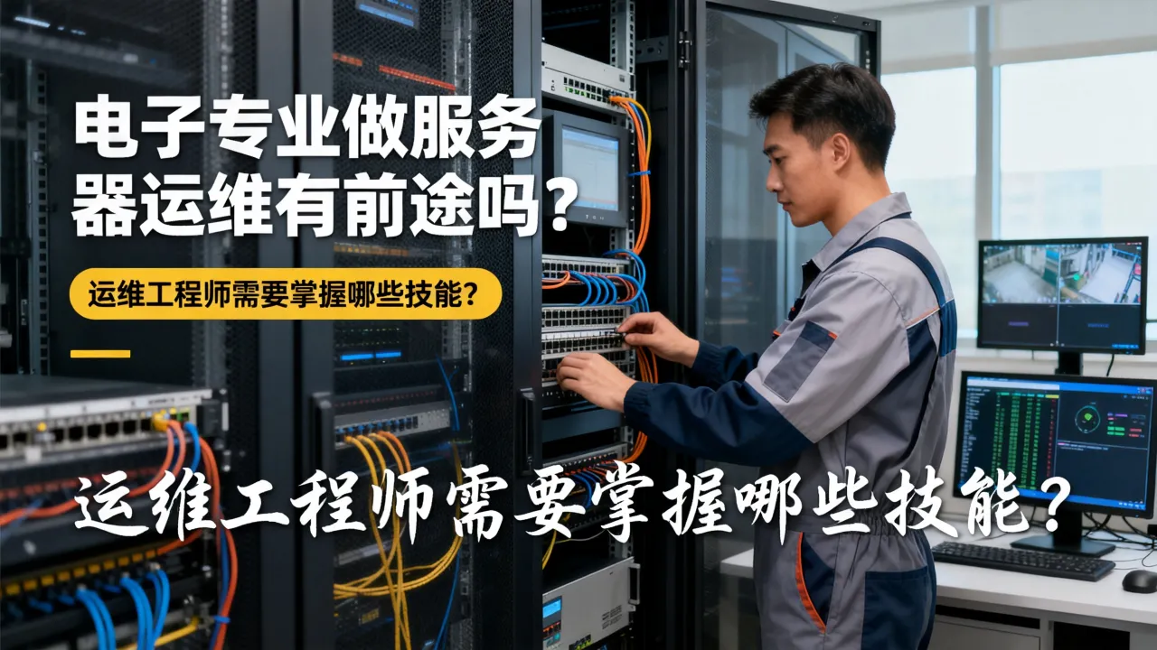 电子专业做服务器运维有前途吗？运维工程师需要掌握哪些技能？