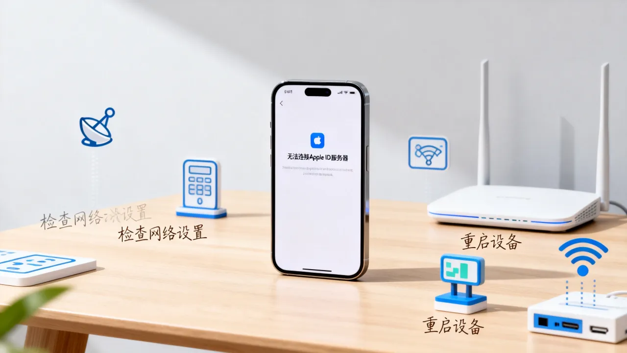 为什么会连接appleid服务器出错，Apple ID连接服务器失败怎么解决？