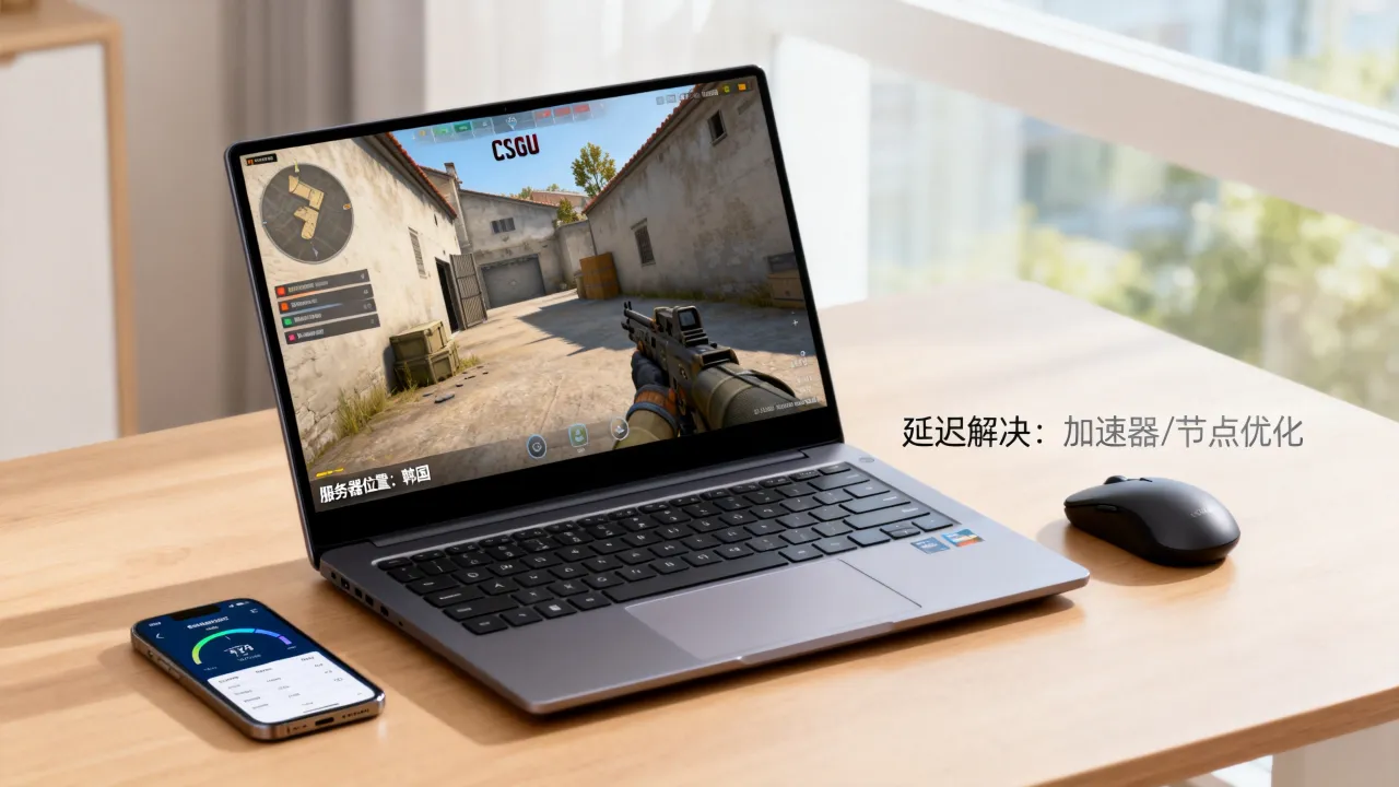 csgo为什么是韩国服务器，延迟高怎么解决？