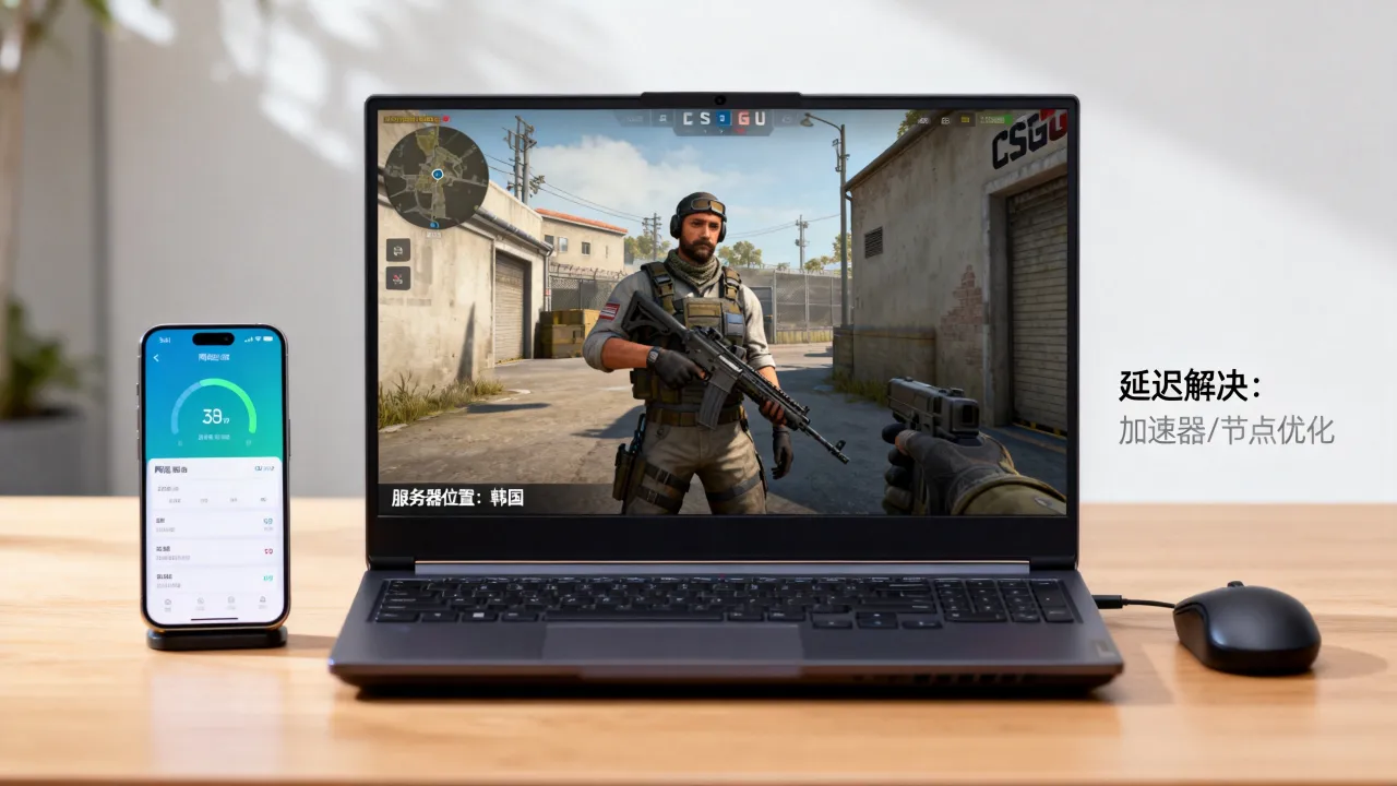csgo为什么是韩国服务器，延迟高怎么解决？