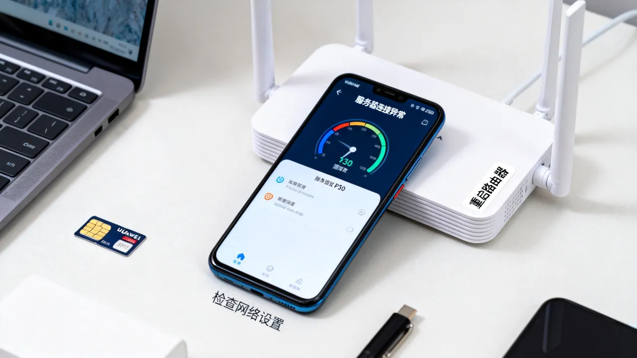 p30测网速服务器连接异常为什么？手机测速连接失败怎么解决