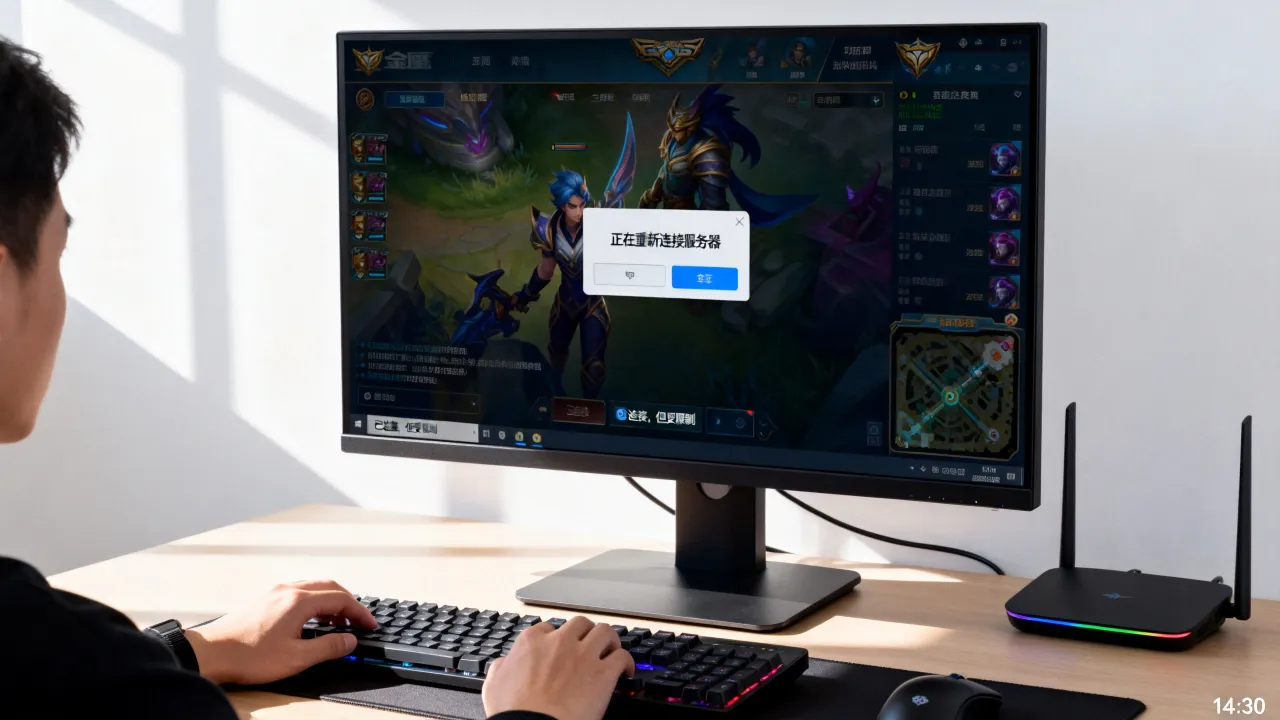 为什么我玩lol老是重新连接服务器，英雄联盟频繁掉线重连怎么解决