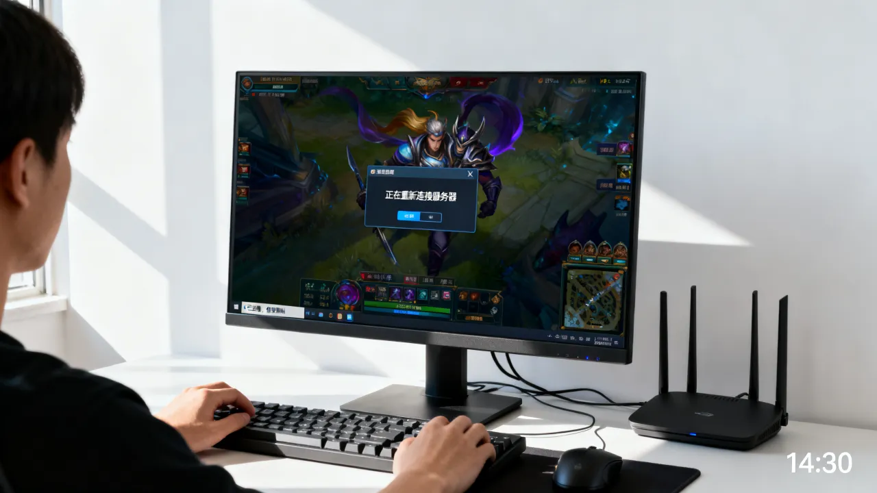 为什么我玩lol老是重新连接服务器，英雄联盟频繁掉线重连怎么解决