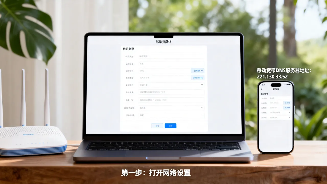 中国移动宽带DNS怎么设置?移动宽带DNS服务器地址是多少