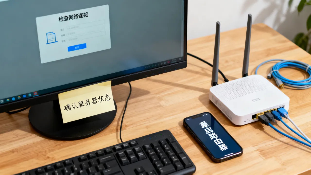 为什么登不上服务器失败，网络连接异常怎么解决