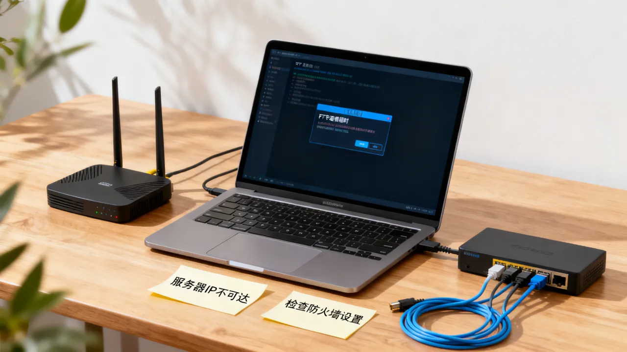 为什么访问不了ftp服务器IP，连接超时原因及解决方法？