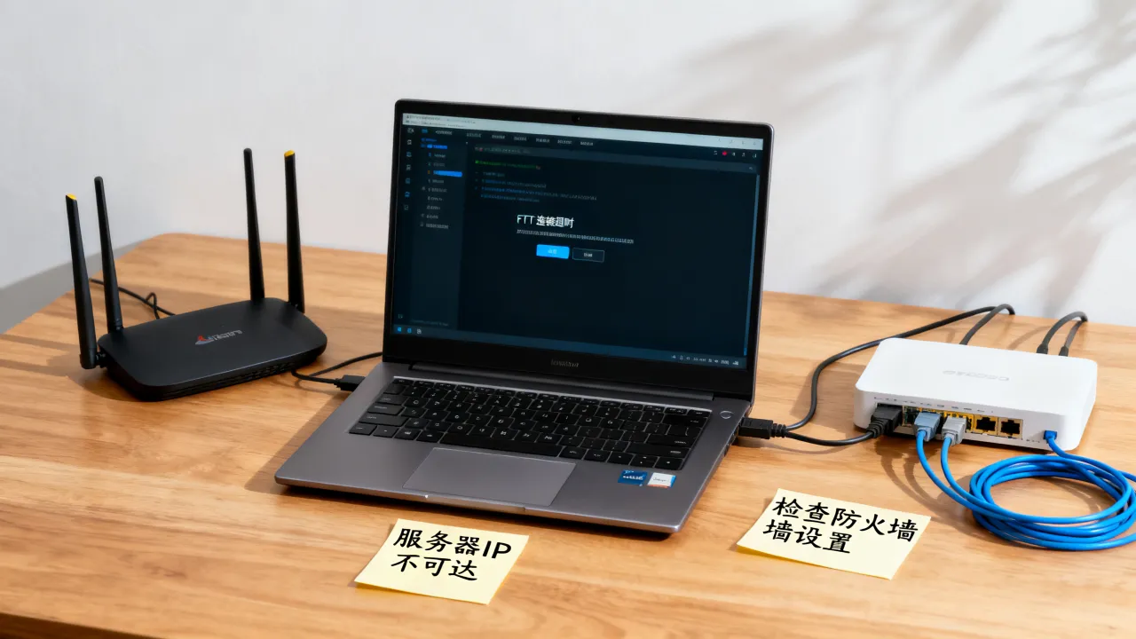 为什么访问不了ftp服务器IP，连接超时原因及解决方法？