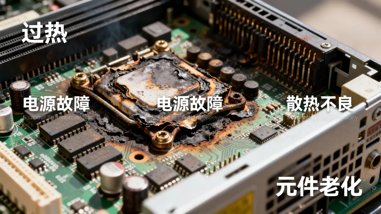 为什么服务器烧坏，服务器烧坏原因有哪些