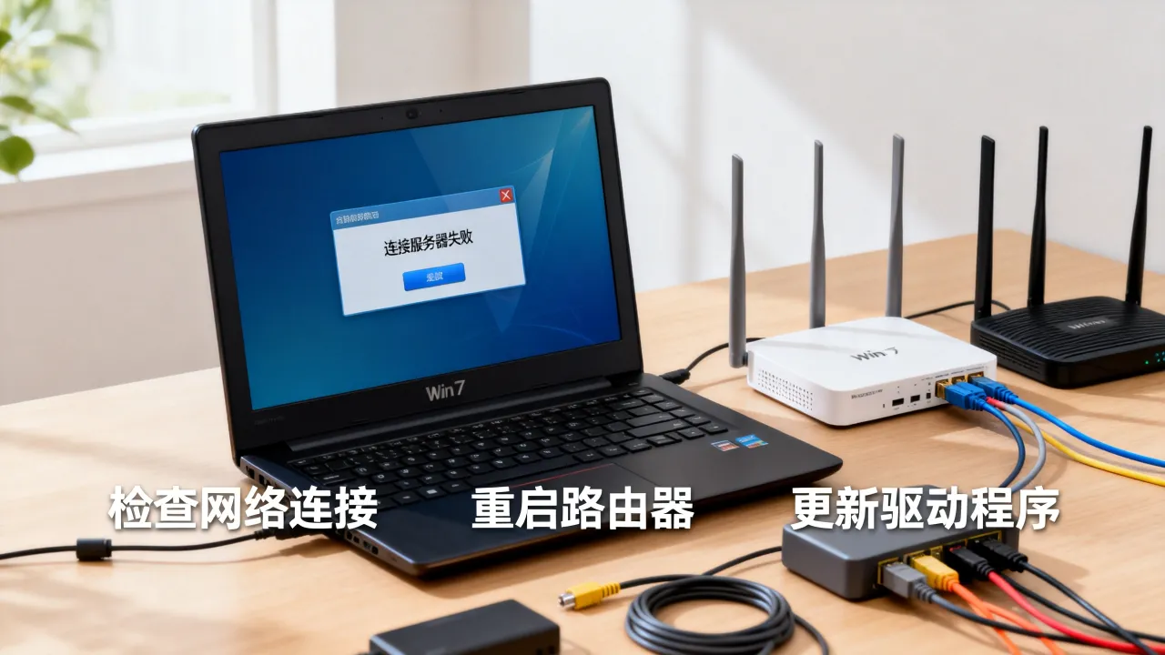 win7系统为什么连接不上服务器失败，怎么解决