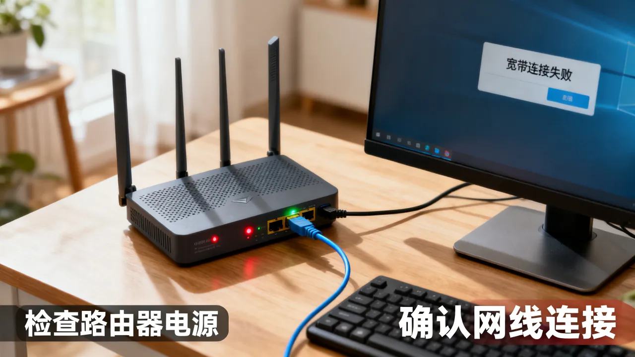 宽带不能连接服务器是怎么回事，连接失败怎么解决？