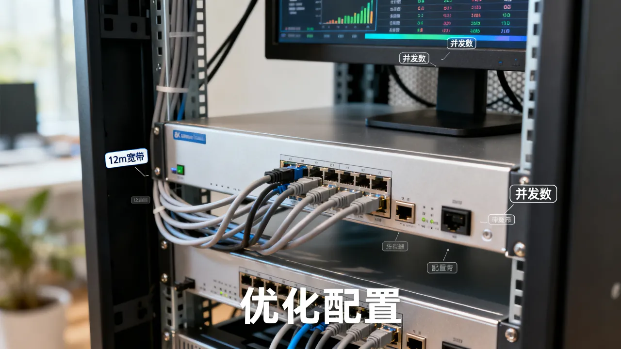 服务器12m宽带能应对多少并发，如何优化带宽配置？