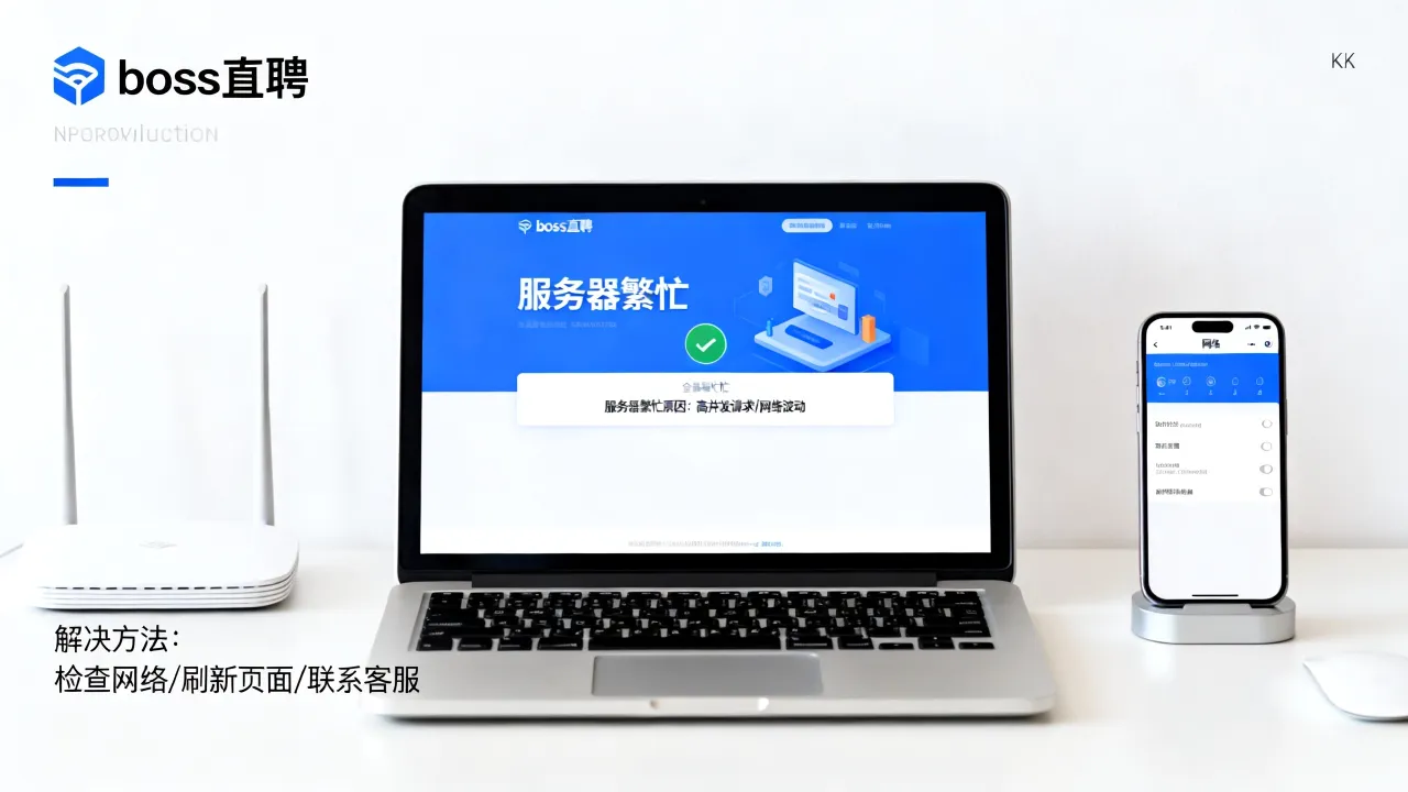 为什么boss直聘显示服务器忙，boss直聘服务器忙怎么解决