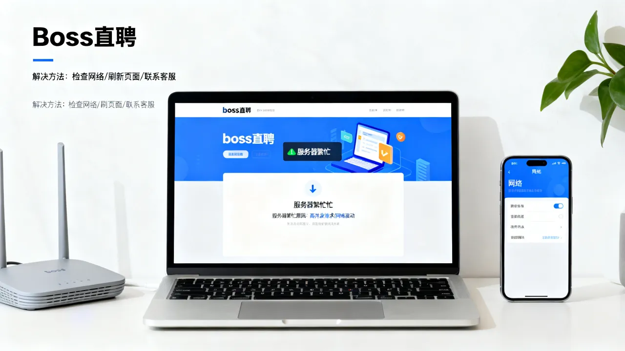 为什么boss直聘显示服务器忙，boss直聘服务器忙怎么解决