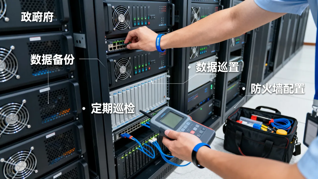 政府服务器运维怎么做最安全？政府网站服务器日常维护要点