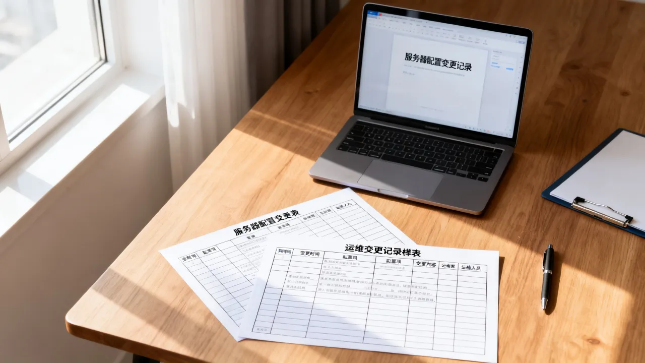 服务器配置变更表怎么做，运维变更记录模板