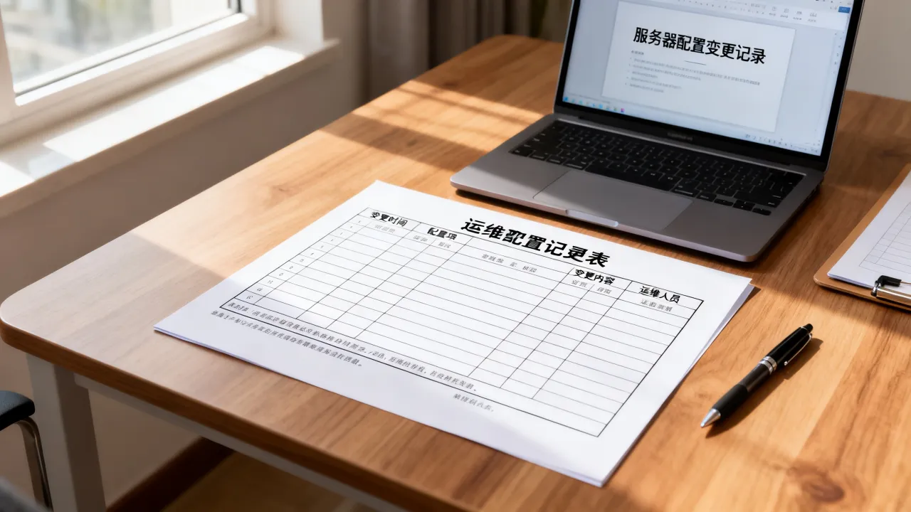 服务器配置变更表怎么做，运维变更记录模板