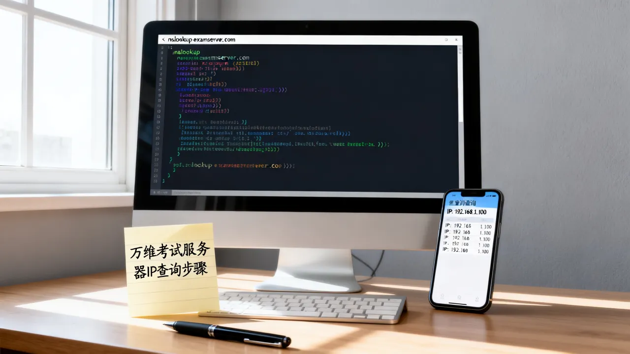 万维考试服务器IP地址是什么？如何查询服务器IP，长尾疑问词